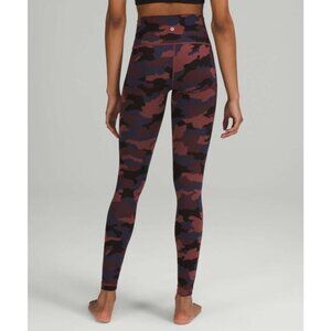 Lululemon Wunder Under HR Tight 28" Camo Brier Rose - Size 4